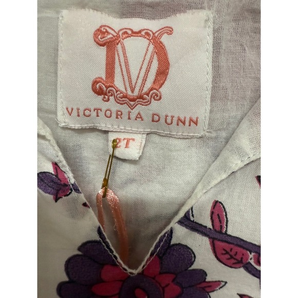 Victoria Dunn Toddler 100% Cotton Floral Dress Size 2T Baby Boho chic - Picture 3 of 4